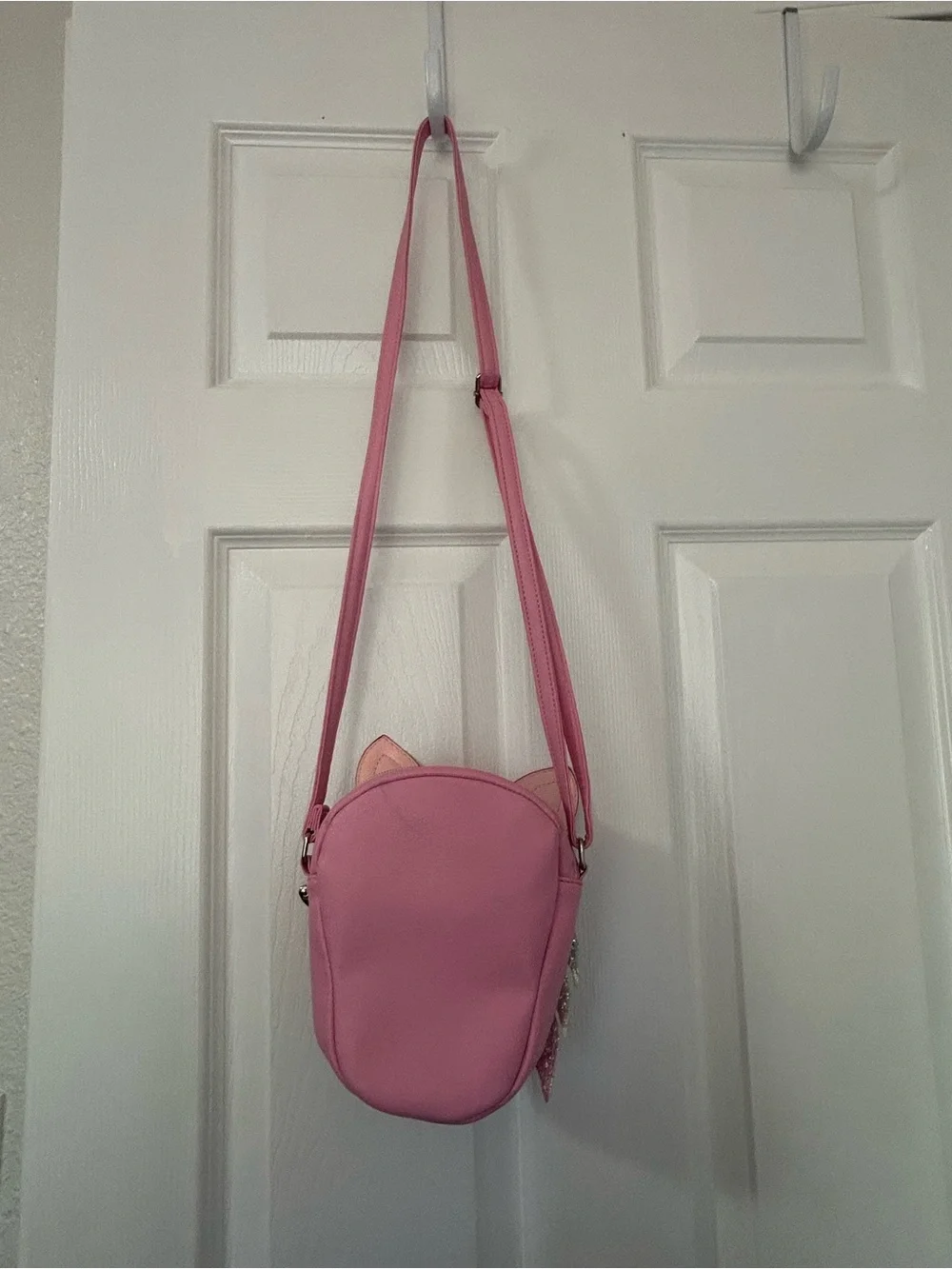 Pink Unicorn Crossbody Bag for Kids with Glitter & Floral Accents